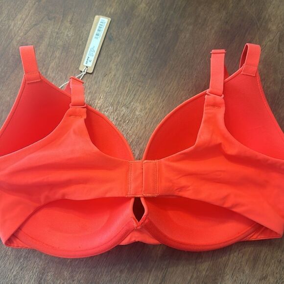 Skims NWT Fits Everybody Push Up Demi Bra in Poppy Size 36DD - Picture 4 of 5